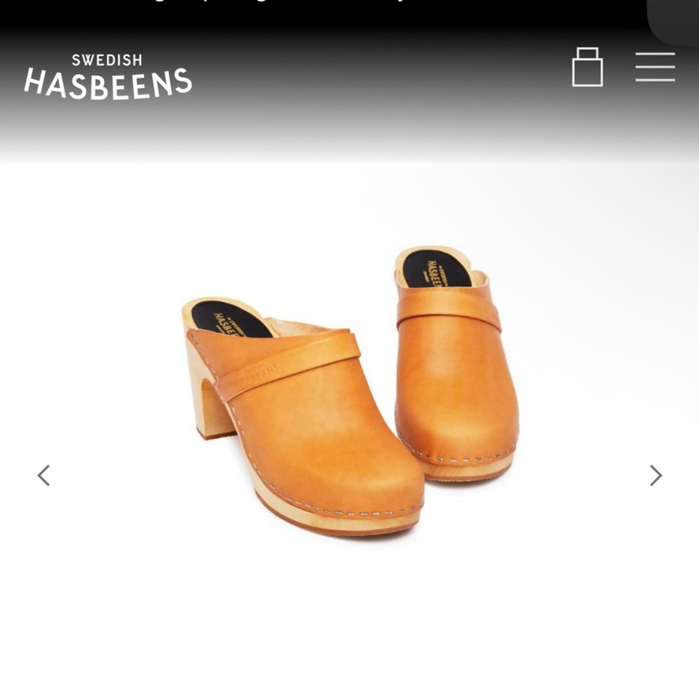 Swedish Hasbeens Women's Brown Mules Pre-owned